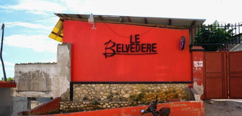 entrance to le belvedere nightclub in jacmel