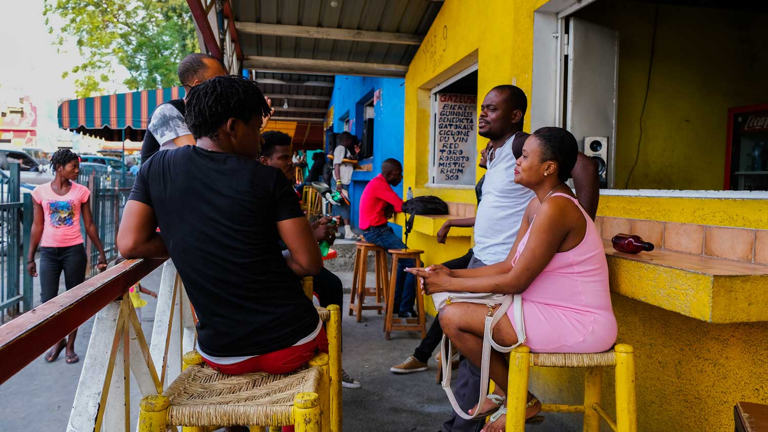 People relaxing, Champ de Mars, Port-au-Prince, Haiti